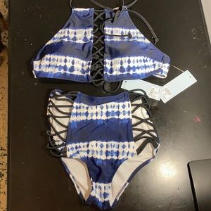 Tie dye bikini set new with tags NWT